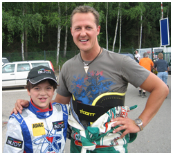Moritz und Michael Schumacher Moritz und Michael Schumacher