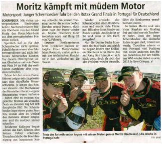 Moritz kämpft mit müdem Motor